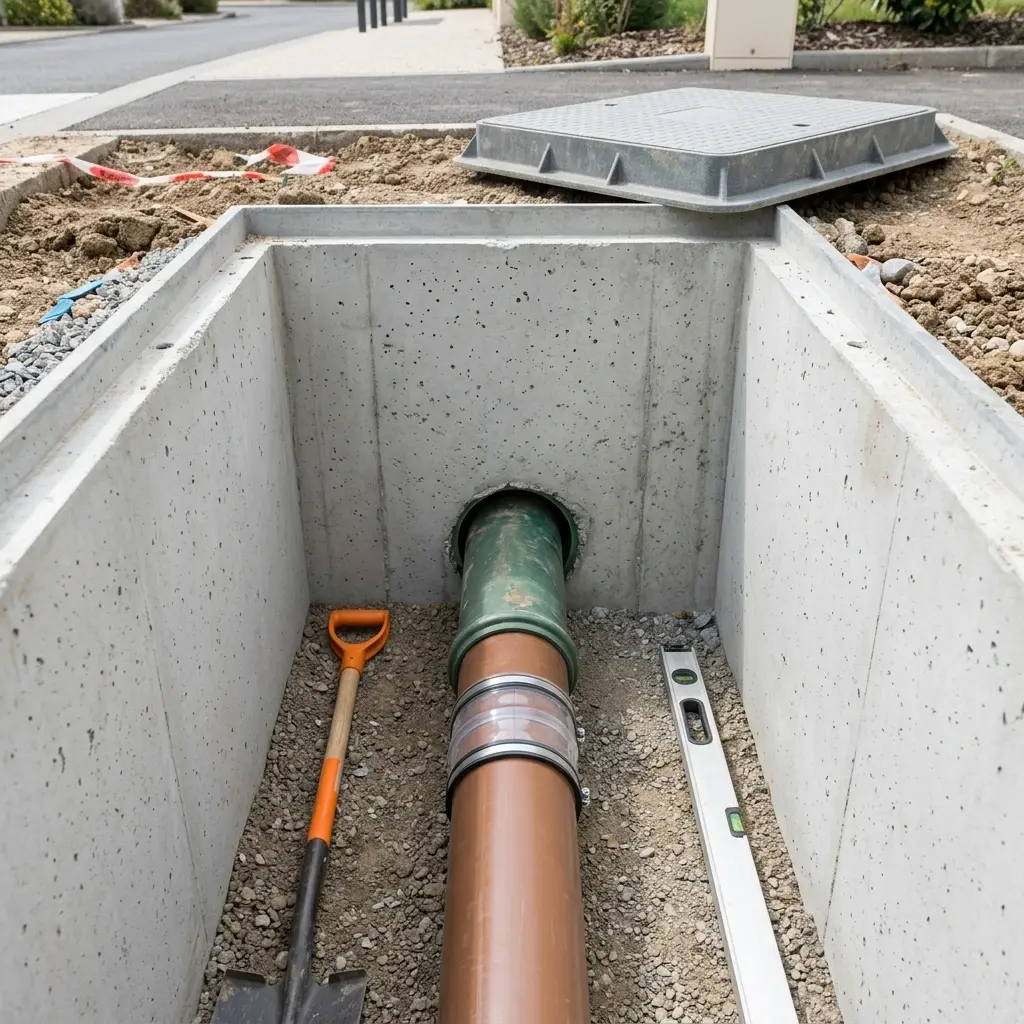 Notre méthode de raccordement au tout à l'égout à Andilly