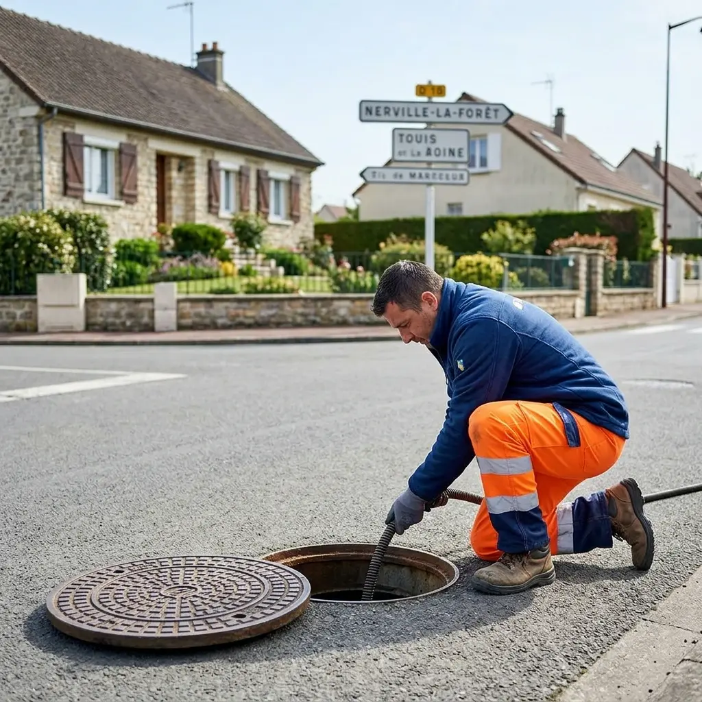 Raccordement au tout à l'égout Nerville-la-Forêt (95590)