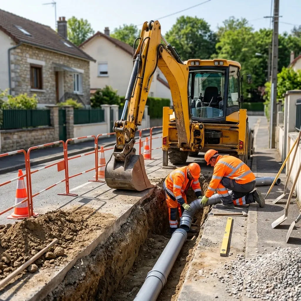 Raccordement au tout à l'égout Presles (95590)