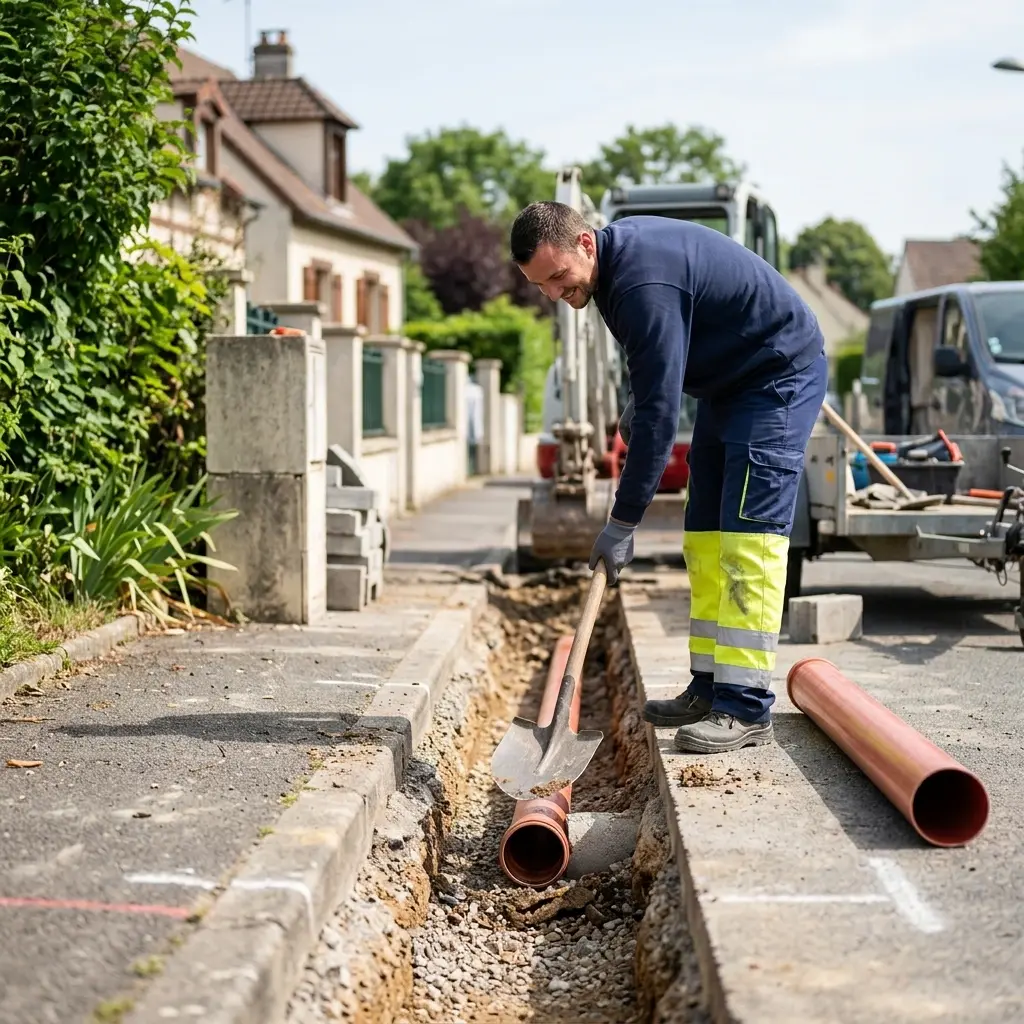 Raccordement au tout à l'égout Éragny (95610)