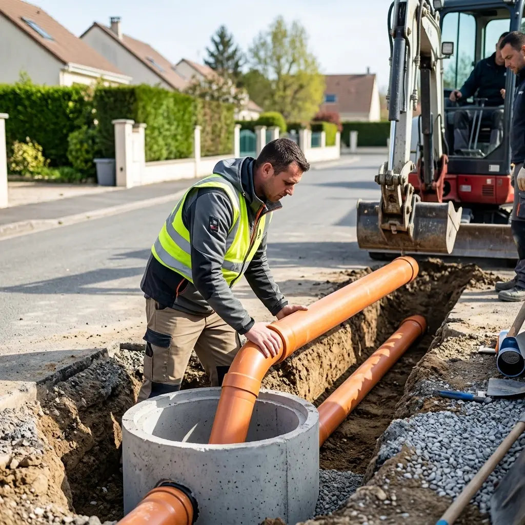Raccordement au tout à l'égout Parmain (95620)
