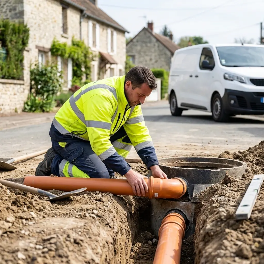 Raccordement au tout à l'égout Bréançon (95640)