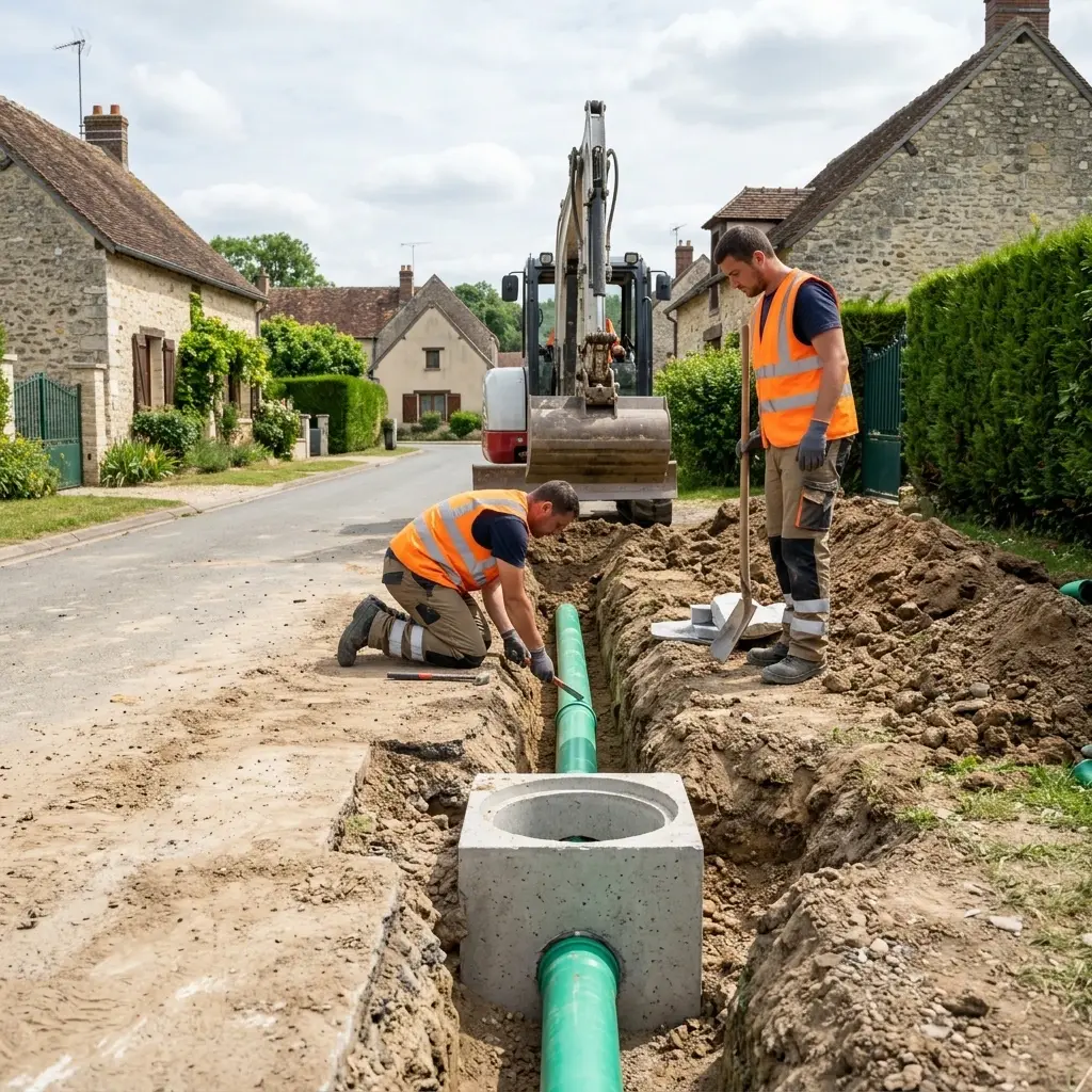 Raccordement au tout à l'égout Neuilly-en-Vexin (95640)