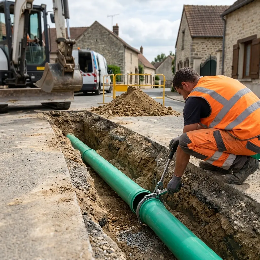 Comment se déroule le raccordement à Courcelles-sur-Viosne ?