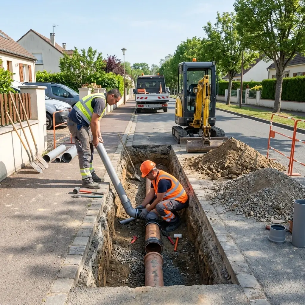 Raccordement au tout à l'égout Puiseux-Pontoise (95650)