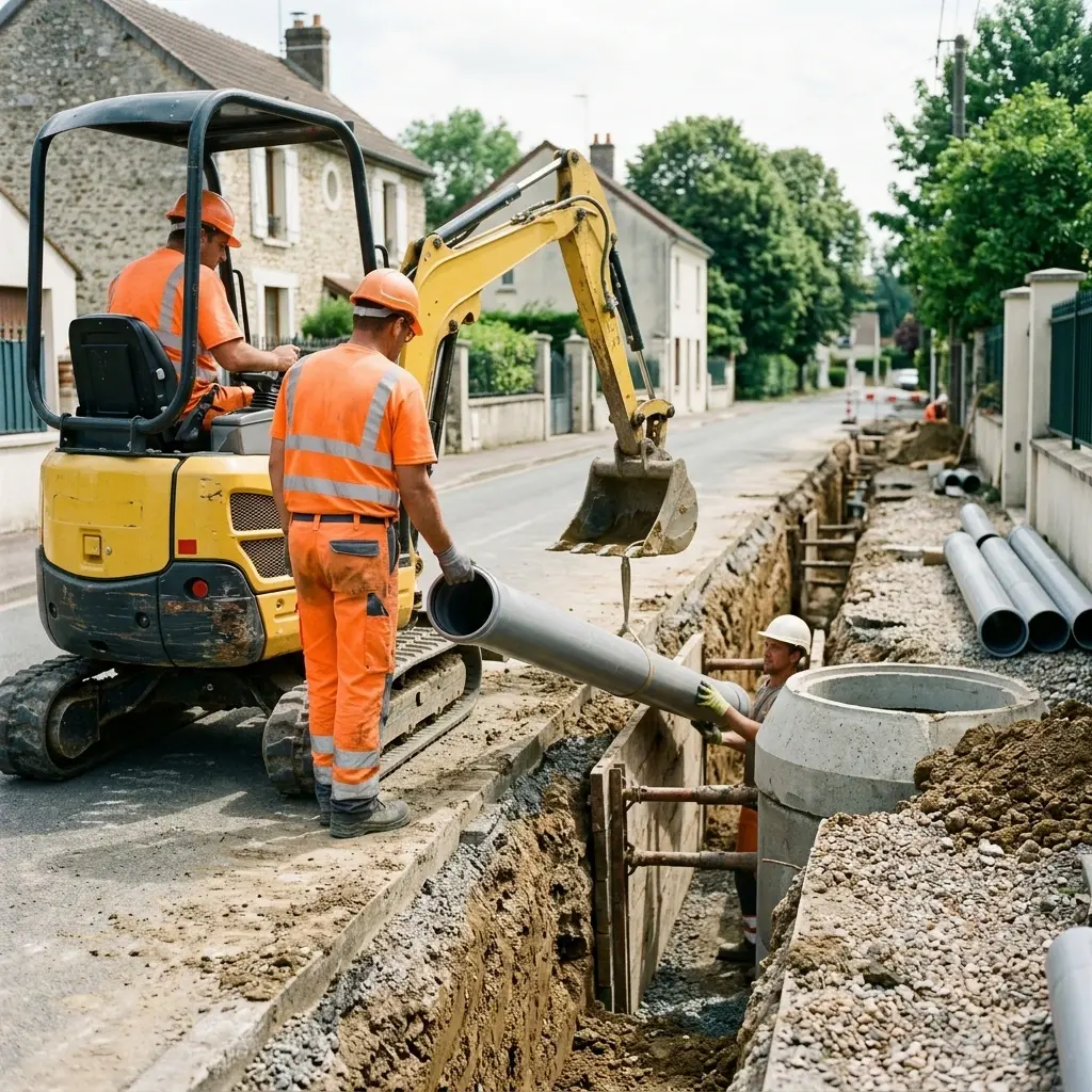 Comment préparer vos travaux de raccordement à Frouville ?