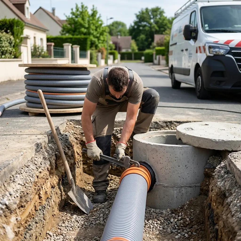 Comment se déroule le raccordement à Frouville ?