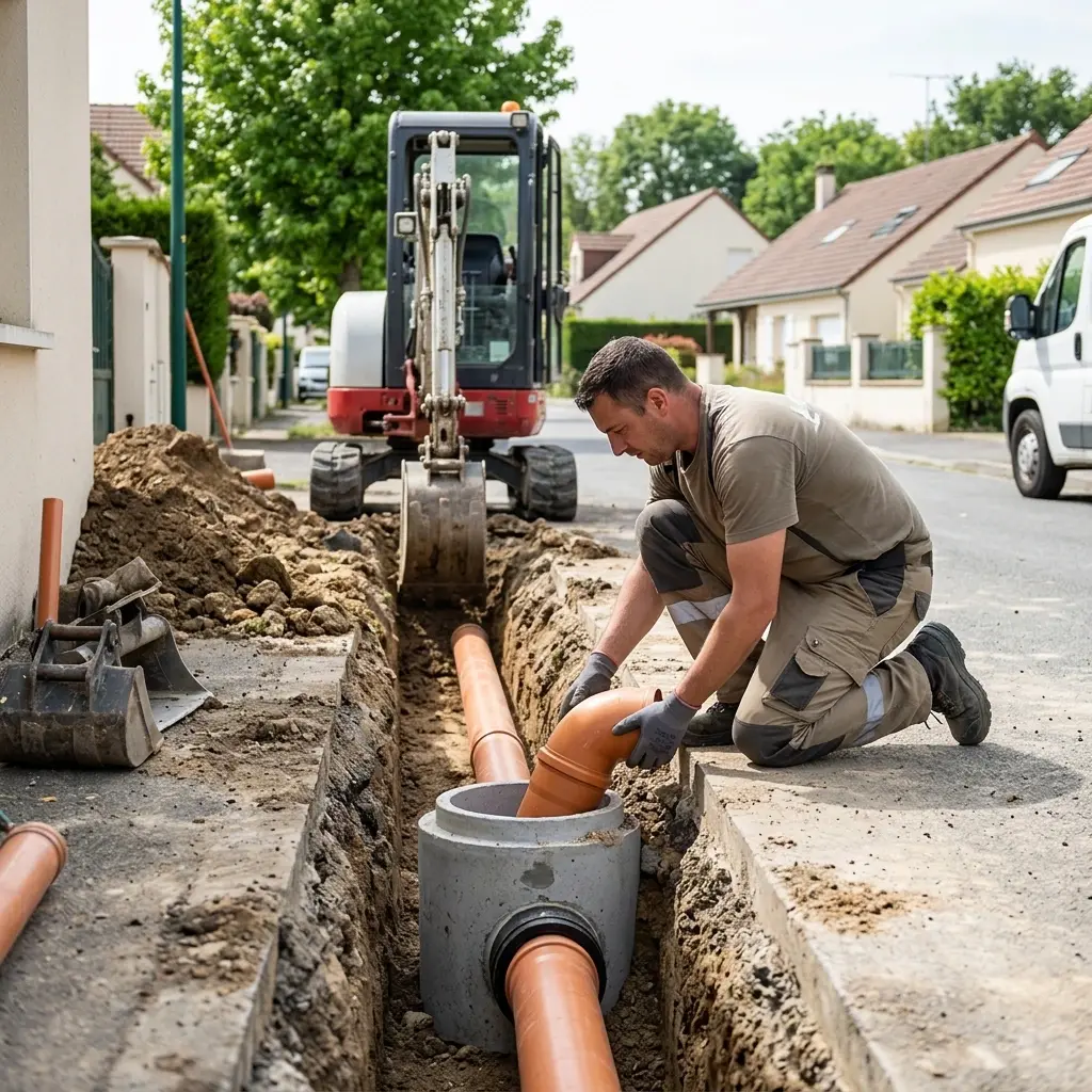 Raccordement au tout à l'égout Roissy-en-France (95700)
