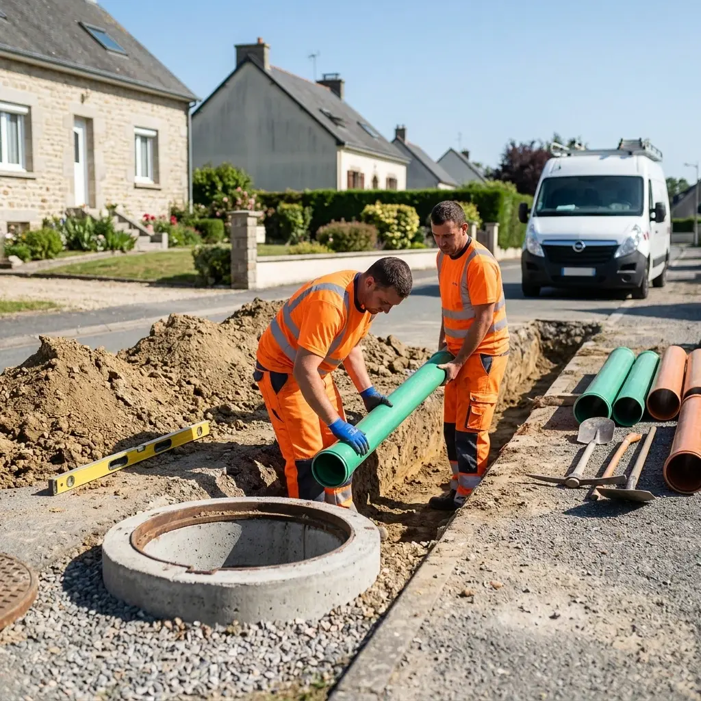 Raccordement au tout à l'égout Bray-et-Lû (95710)