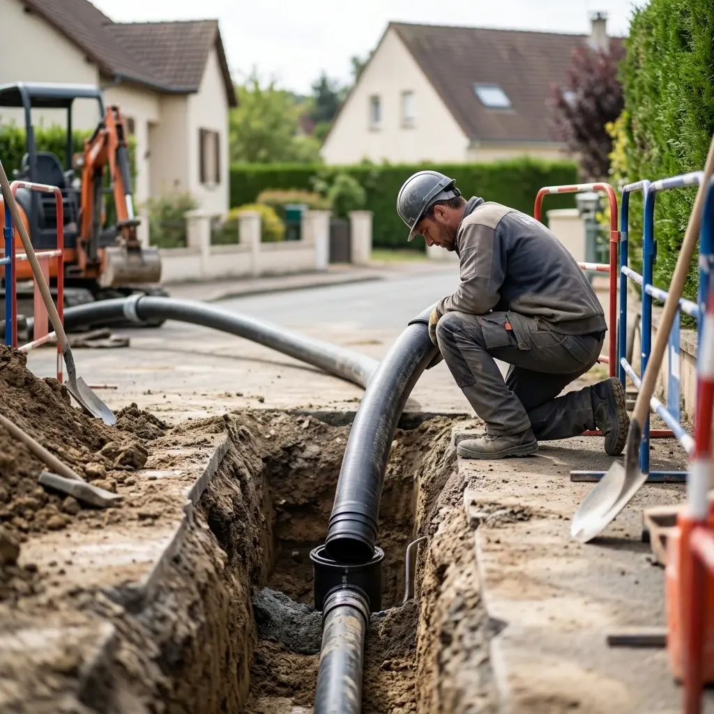 Raccordement au tout à l'égout Le Plessis-Gassot (95720)