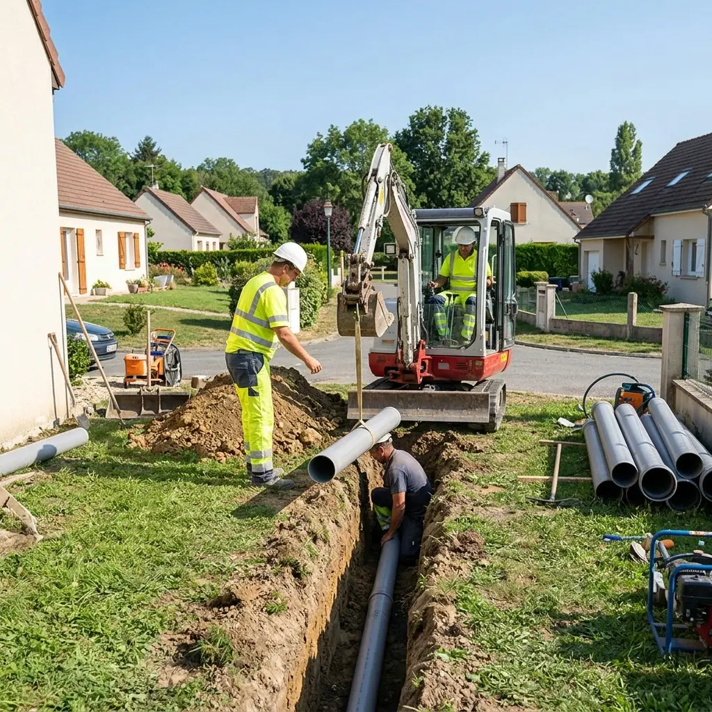 Raccordement au tout à l'égout Le Bellay-en-Vexin (95750)