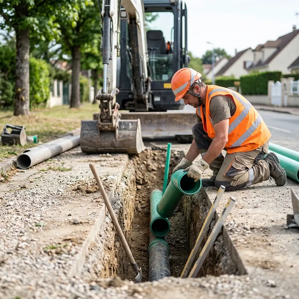 Raccordement au tout à l'égout Chars (95750)