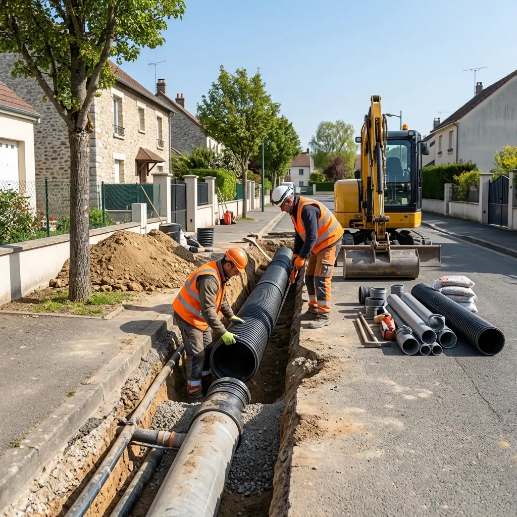 Raccordement au tout à l'égout Valmondois (95760)