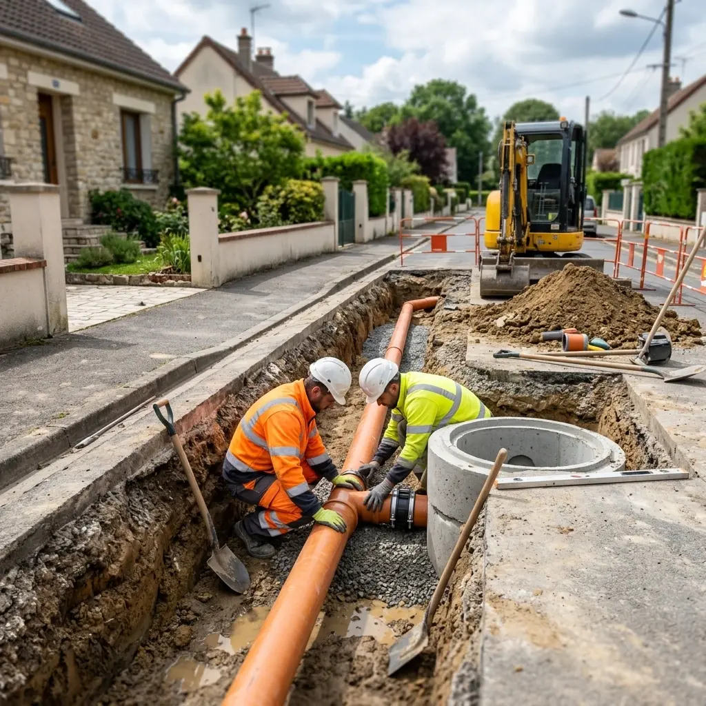 Raccordement au tout à l'égout Cormeilles-en-Vexin (95830)