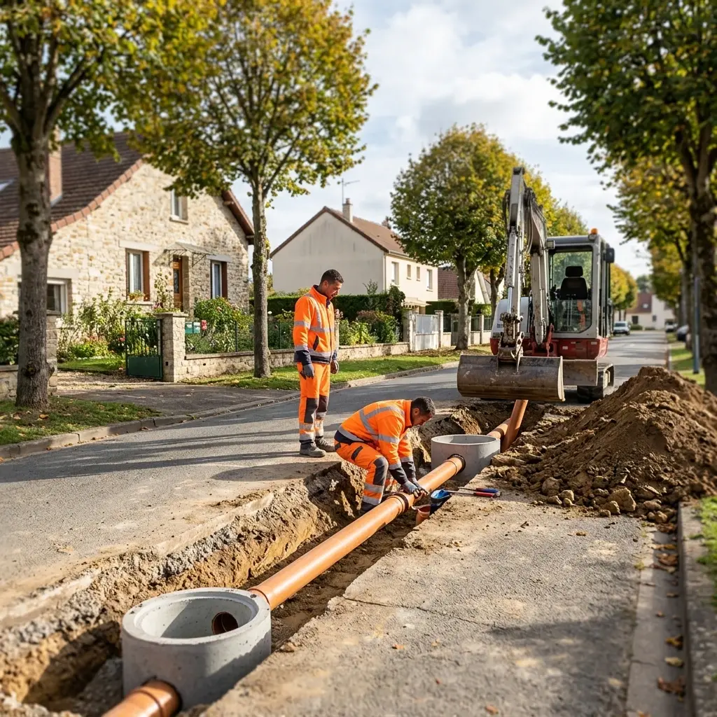 Raccordement au tout à l'égout Béthemont-la-Forêt (95840)