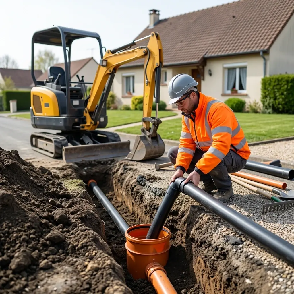Raccordement au tout à l'égout Villiers-Adam (95840)