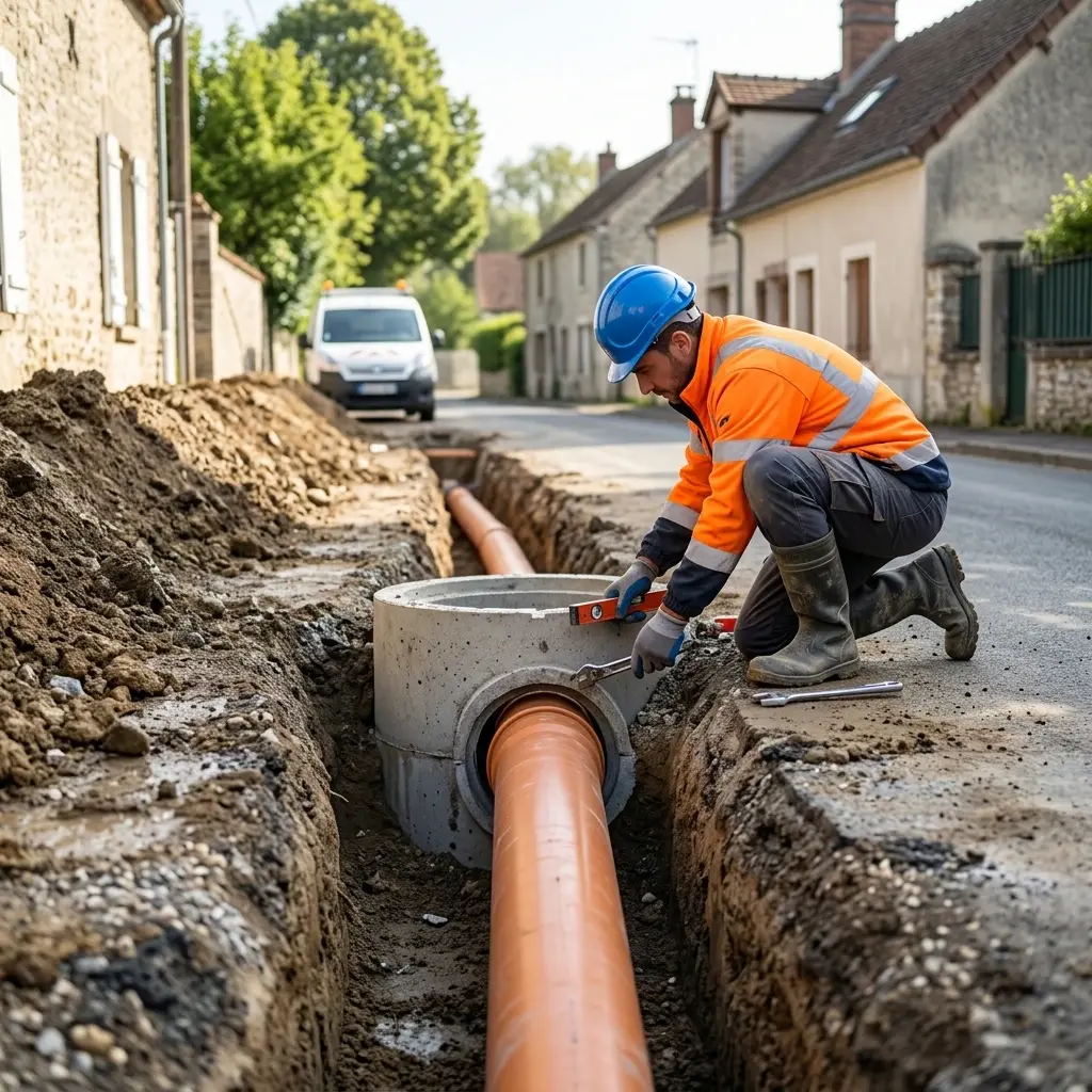 Raccordement au tout à l'égout Mareil-en-France (95850)