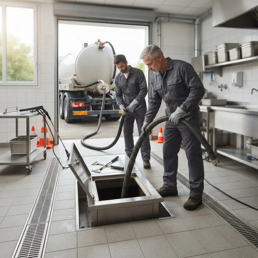 Notre approche technique pour le pompage des graisses