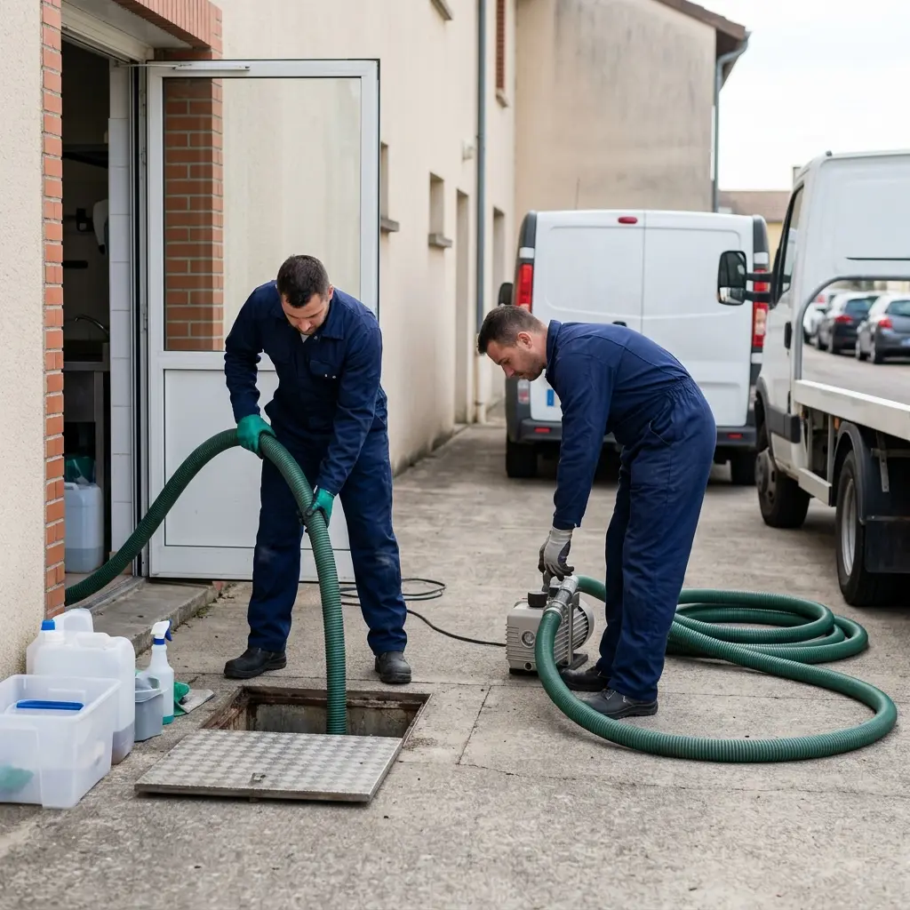 Comment se déroule la vidange de bac à graisse à Marly ?