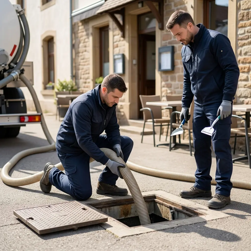 Une technique de pompage et nettoyage professionnelle