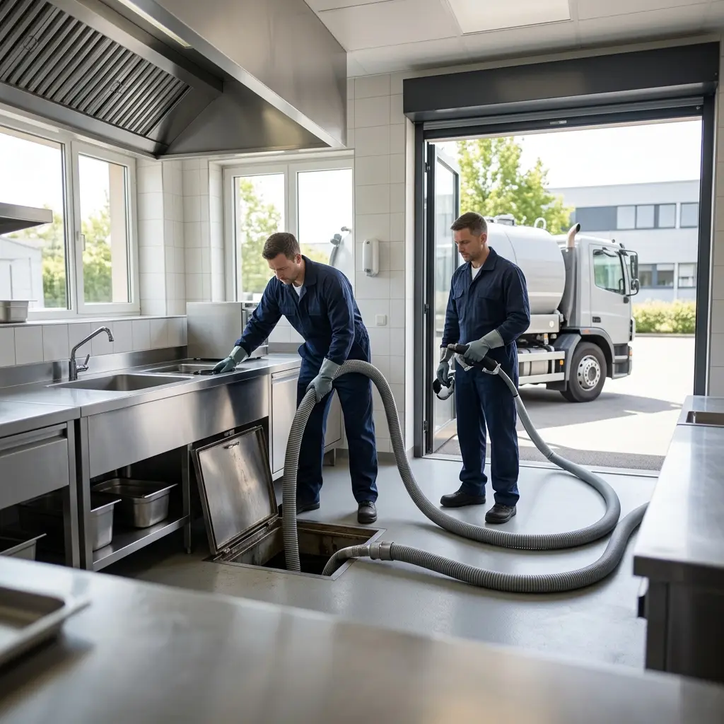Une technique de pompage et nettoyage professionnelle