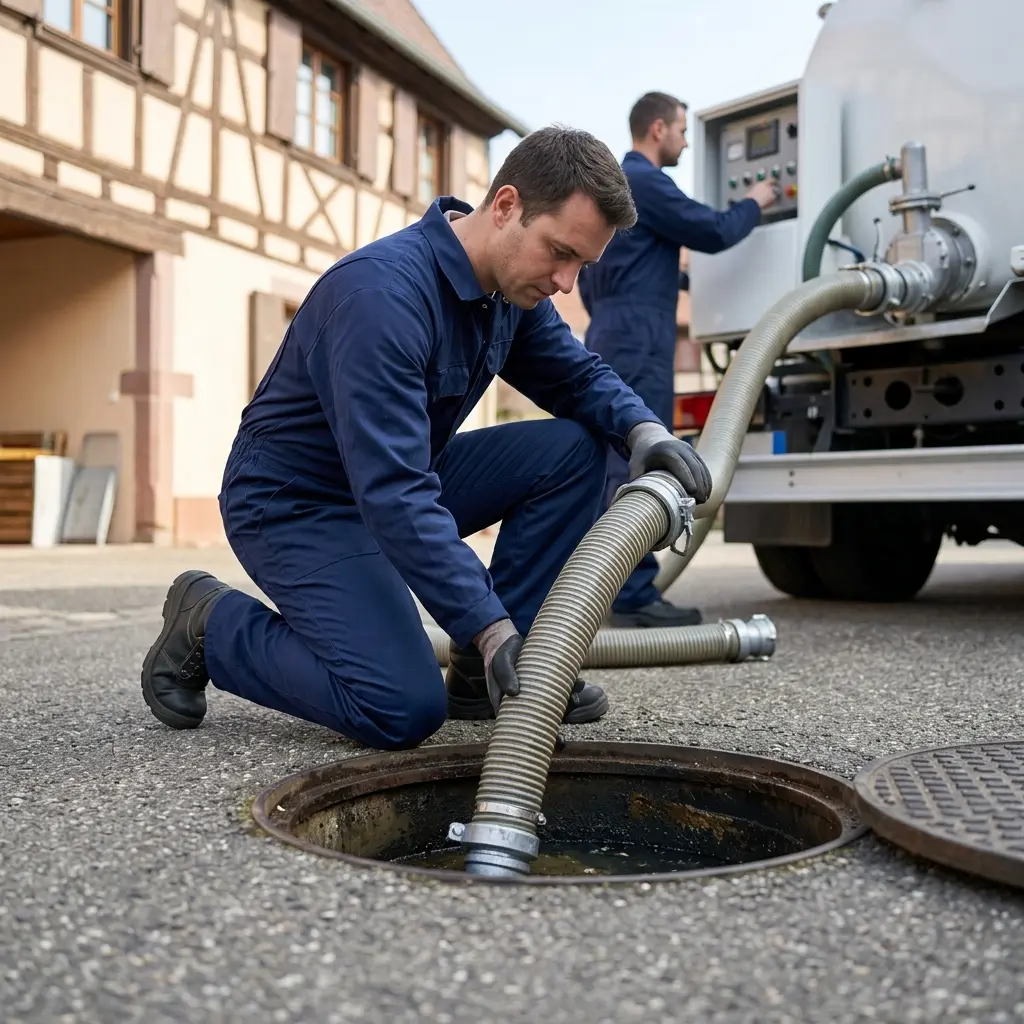Comment se déroule la vidange à Scherwiller ?