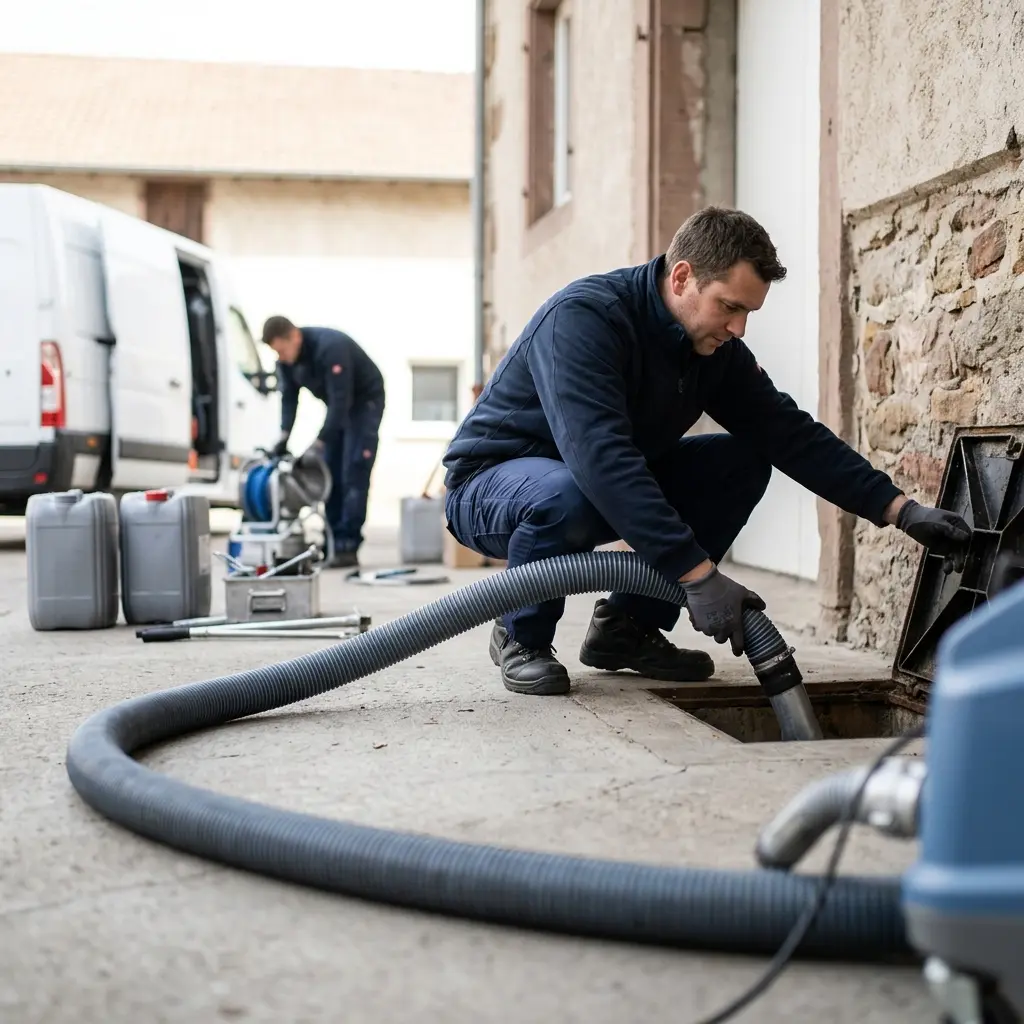 Une technique de pompage et nettoyage rigoureuse