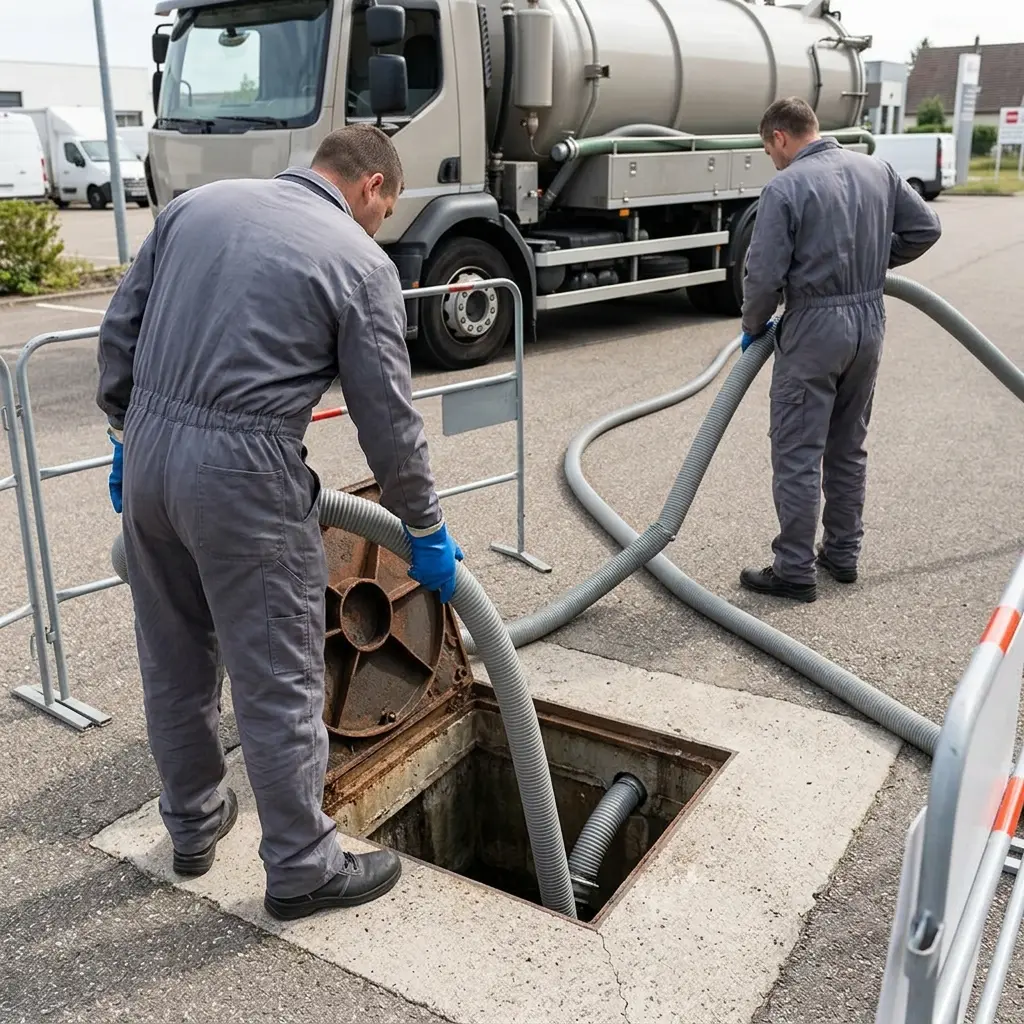 Comment se déroule l’intervention de vidange de bac à graisse à Griesheim-près-Molsheim ?
