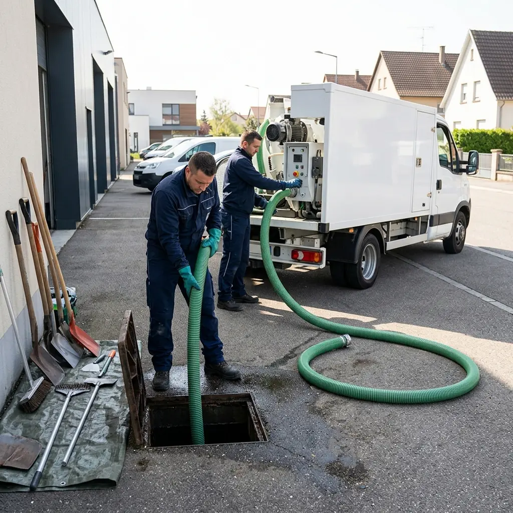Comment se déroule la vidange à Entzheim ?