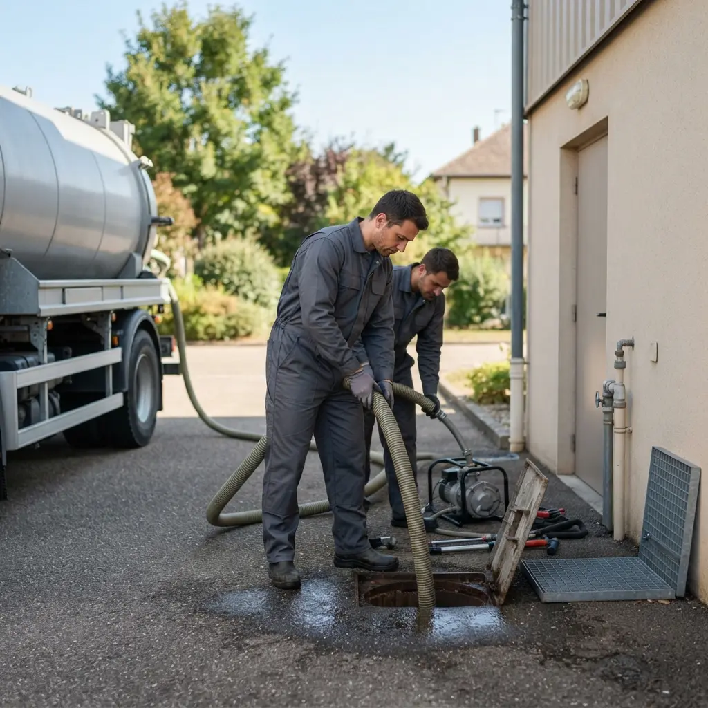 Une technique de pompage et nettoyage professionnelle