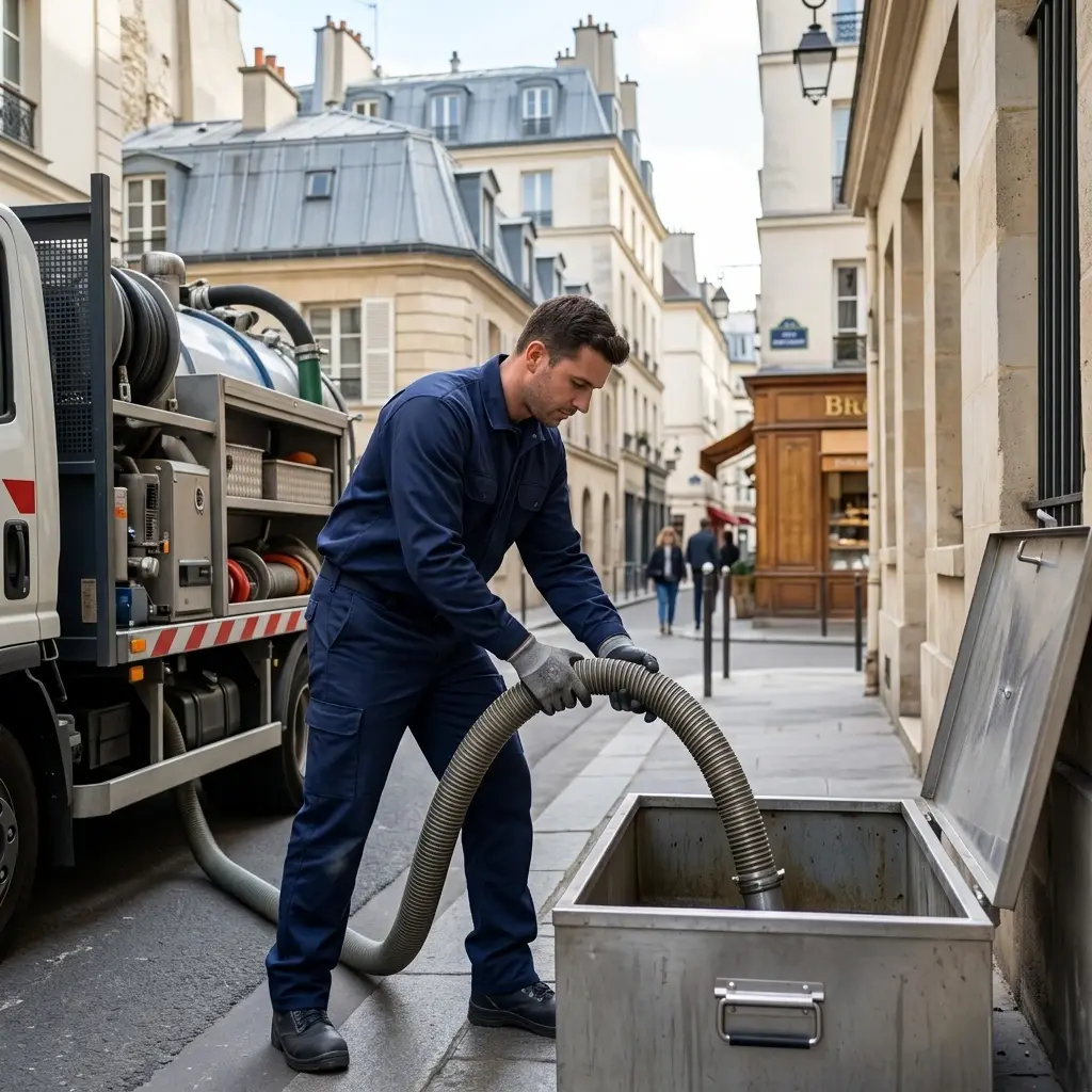 Comment se déroule la vidange de bac à graisse à Paris 9 ?