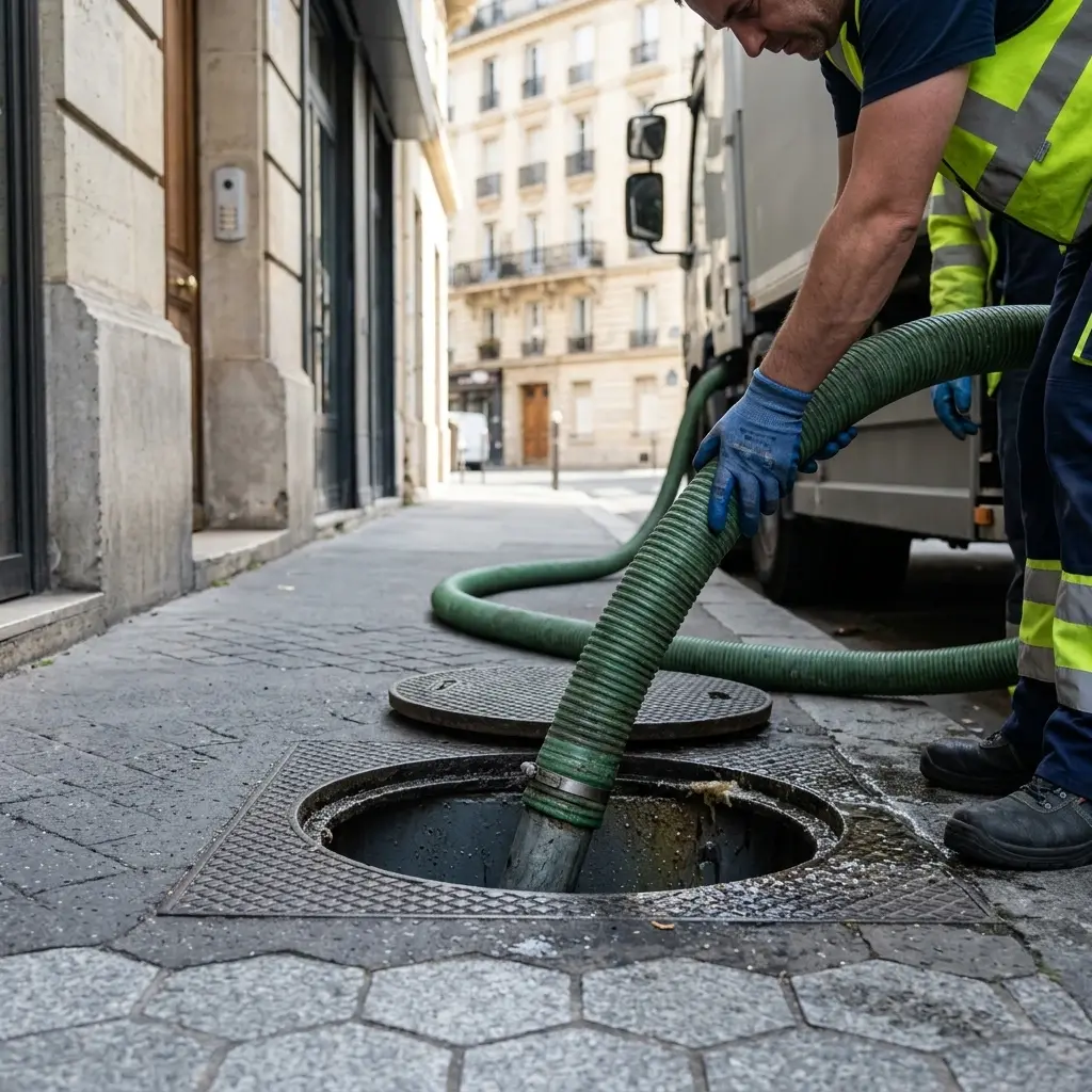 Une technique de pompage et nettoyage professionnelle