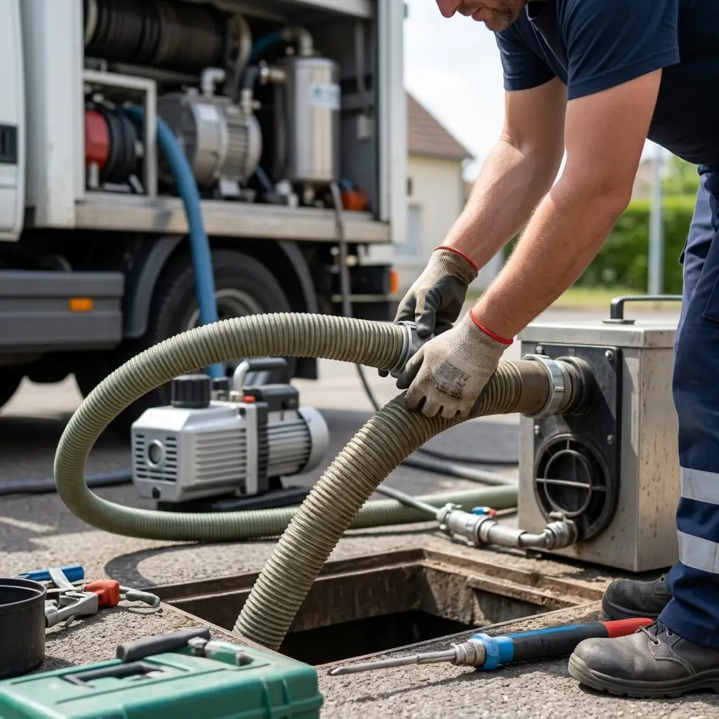 Une technique de pompage et nettoyage rigoureuse