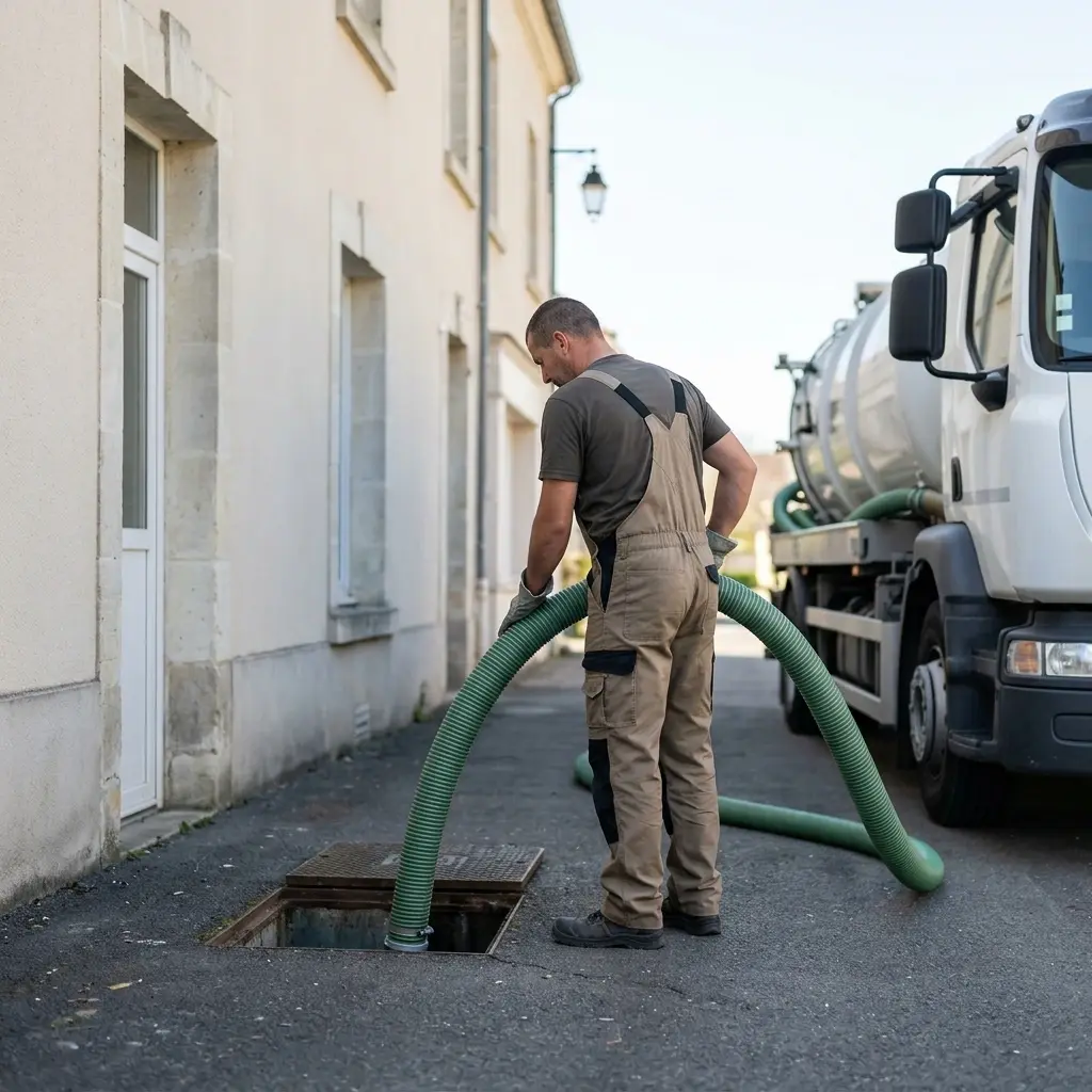 Comment se déroule la vidange de bac à graisse à Marchémoret ?