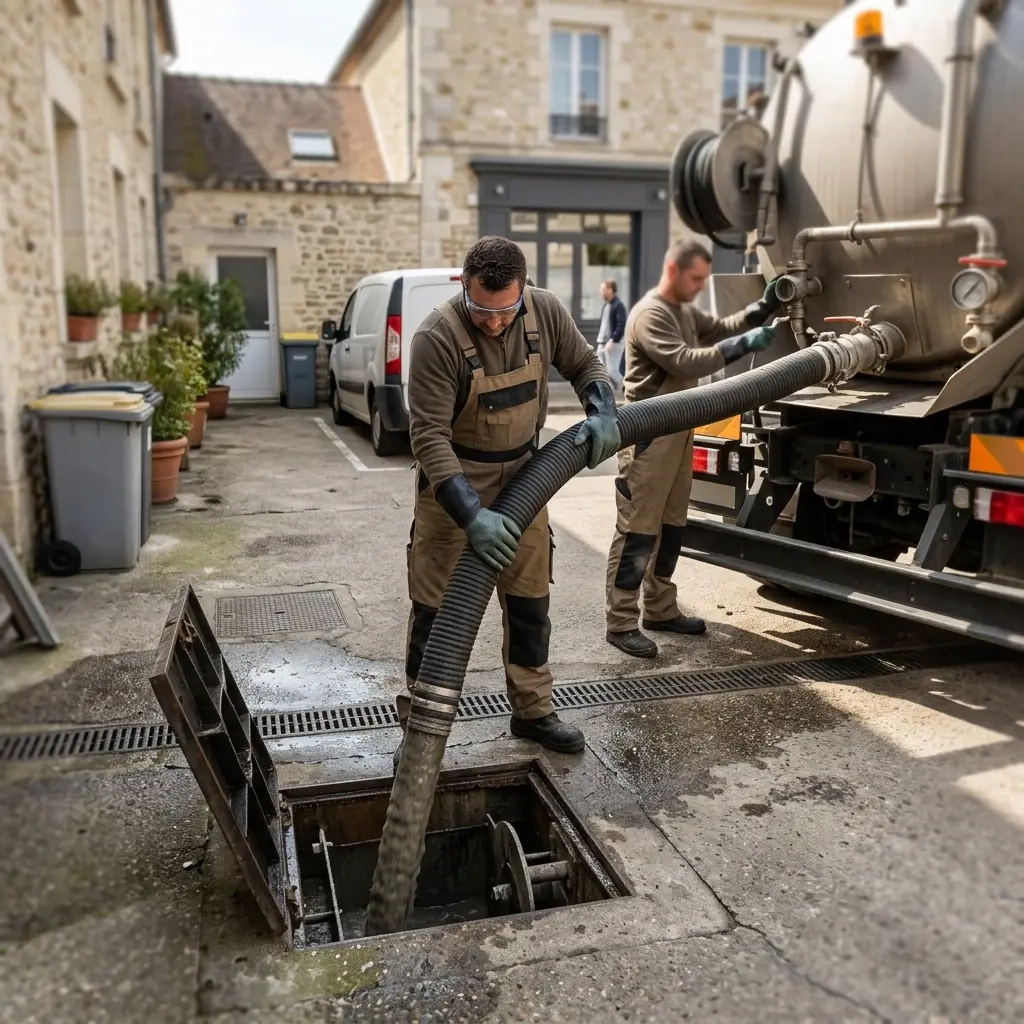 Comment se déroule la vidange de bac à graisse à Meilleray ?