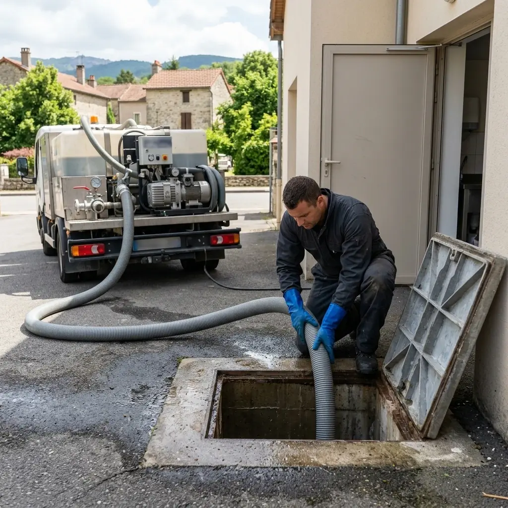 Comment se déroule la vidange de bac à graisse à Argentières ?