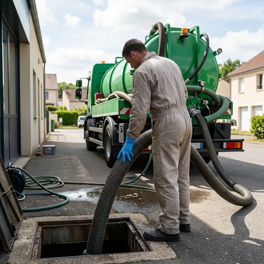 Comment se déroule la vidange de bac à graisse à Verdelot ?