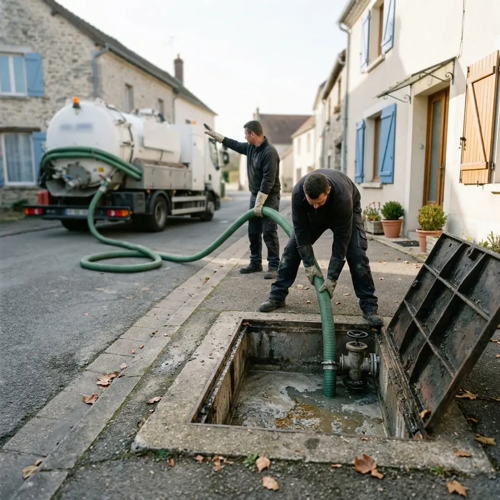 Une technique de pompage et nettoyage professionnelle