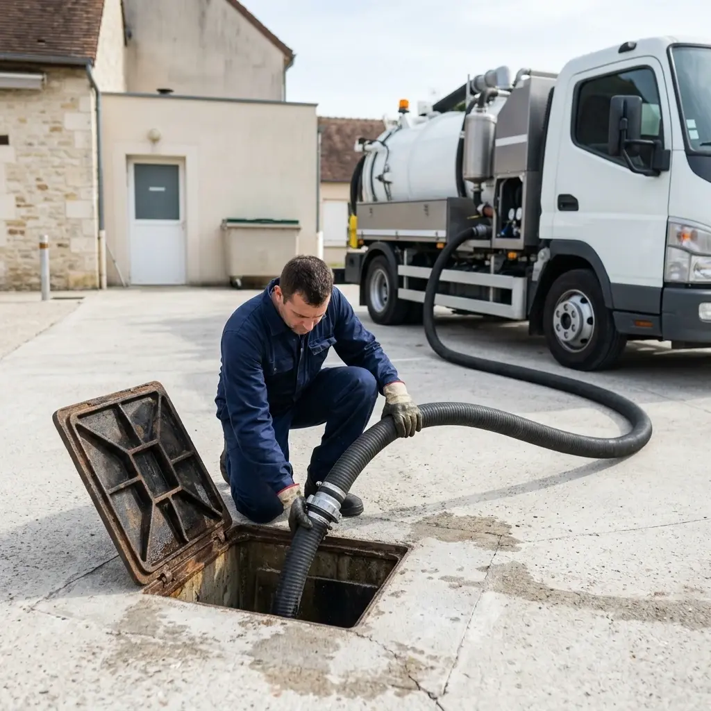 Une technique de pompage et nettoyage professionnelle