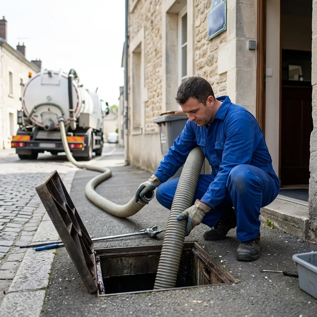 Notre protocole de vidange professionnelle sur place