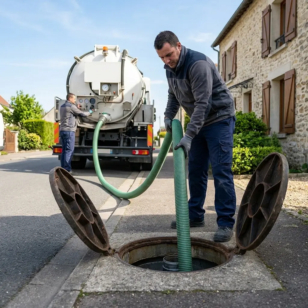 Comment se déroule une intervention de vidange à Saint-Ouen-sur-Morin ?
