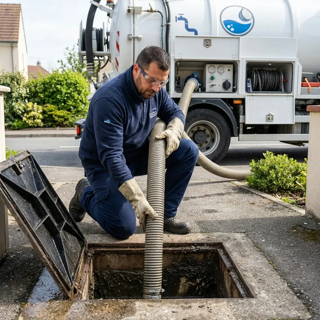 Une technique de pompage et nettoyage professionnelle
