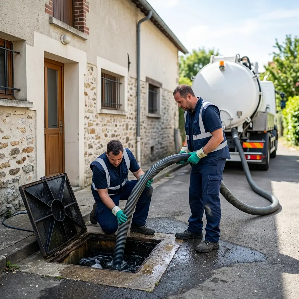 Comment se déroule la vidange à Dammartin-en-Serve ?