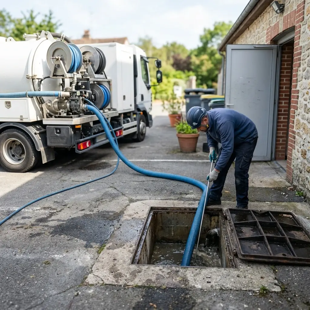Comment se déroule la vidange de bac à graisse à Jouars-Pontchartrain ?