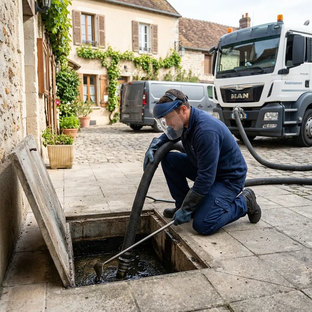 Comment se déroule la vidange de bac à graisse à Montchauvet ?