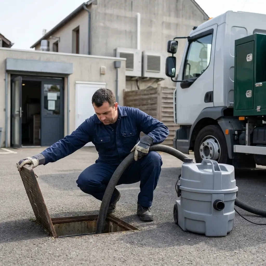 Une technique de pompage et nettoyage professionnelle