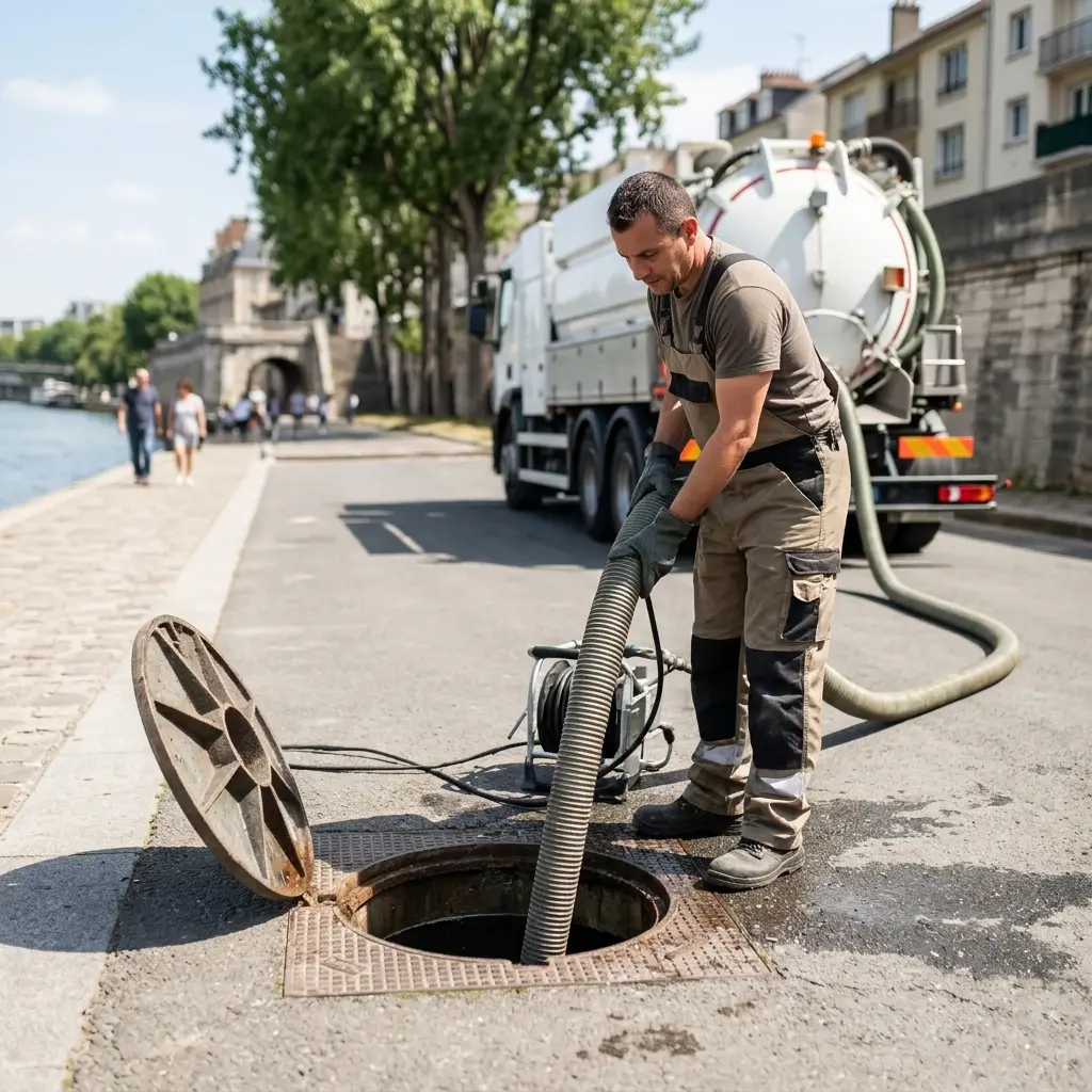 Comment se déroule la vidange à Morsang-sur-Seine ?