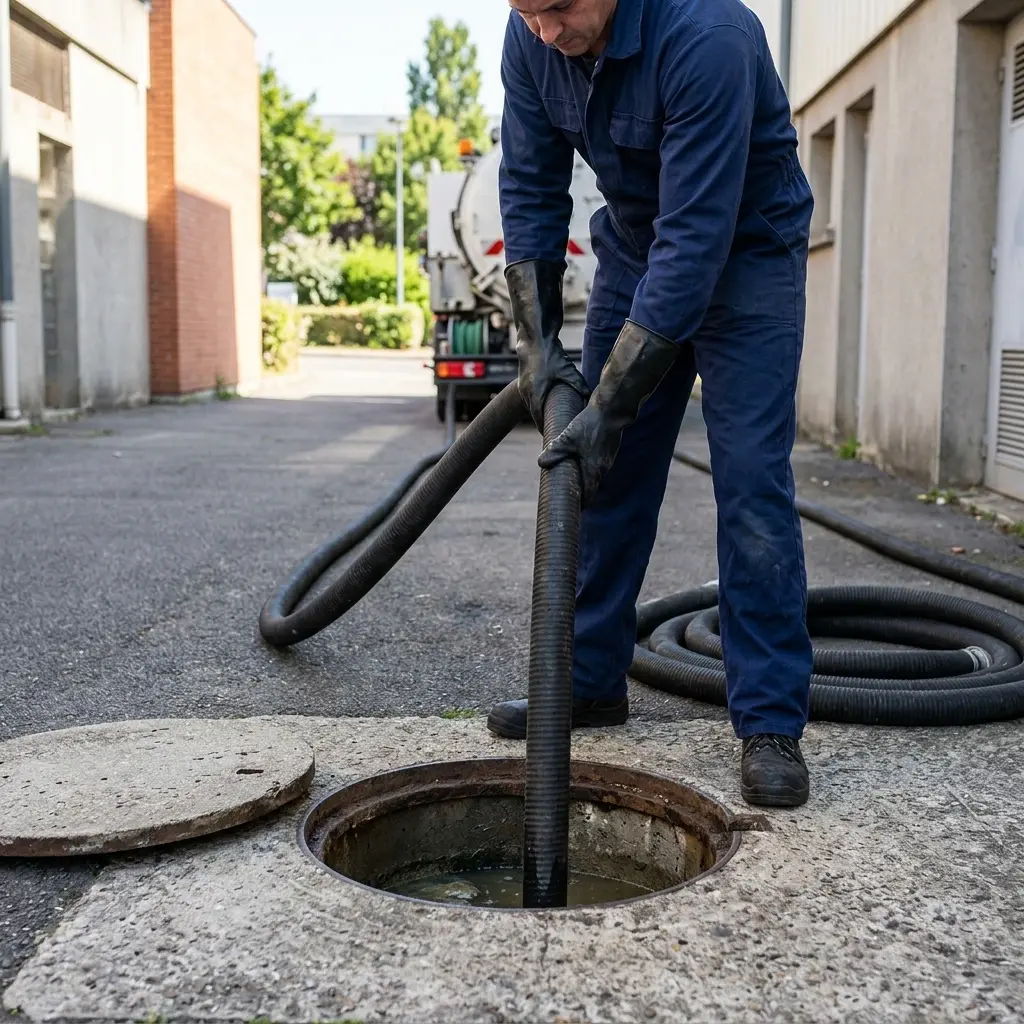 Une technique de pompage et nettoyage professionnelle
