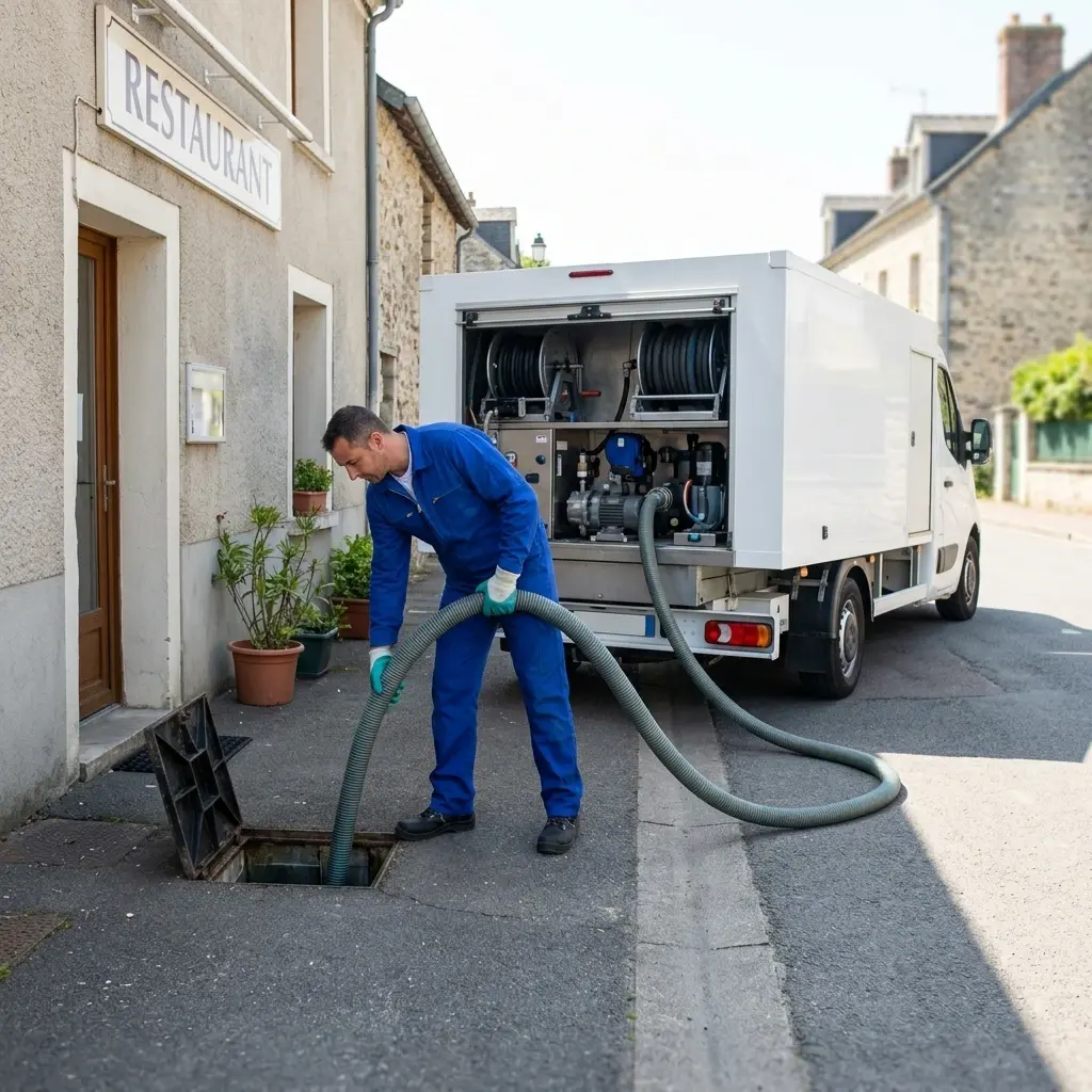 Le procédé technique de nettoyage des bacs à graisse