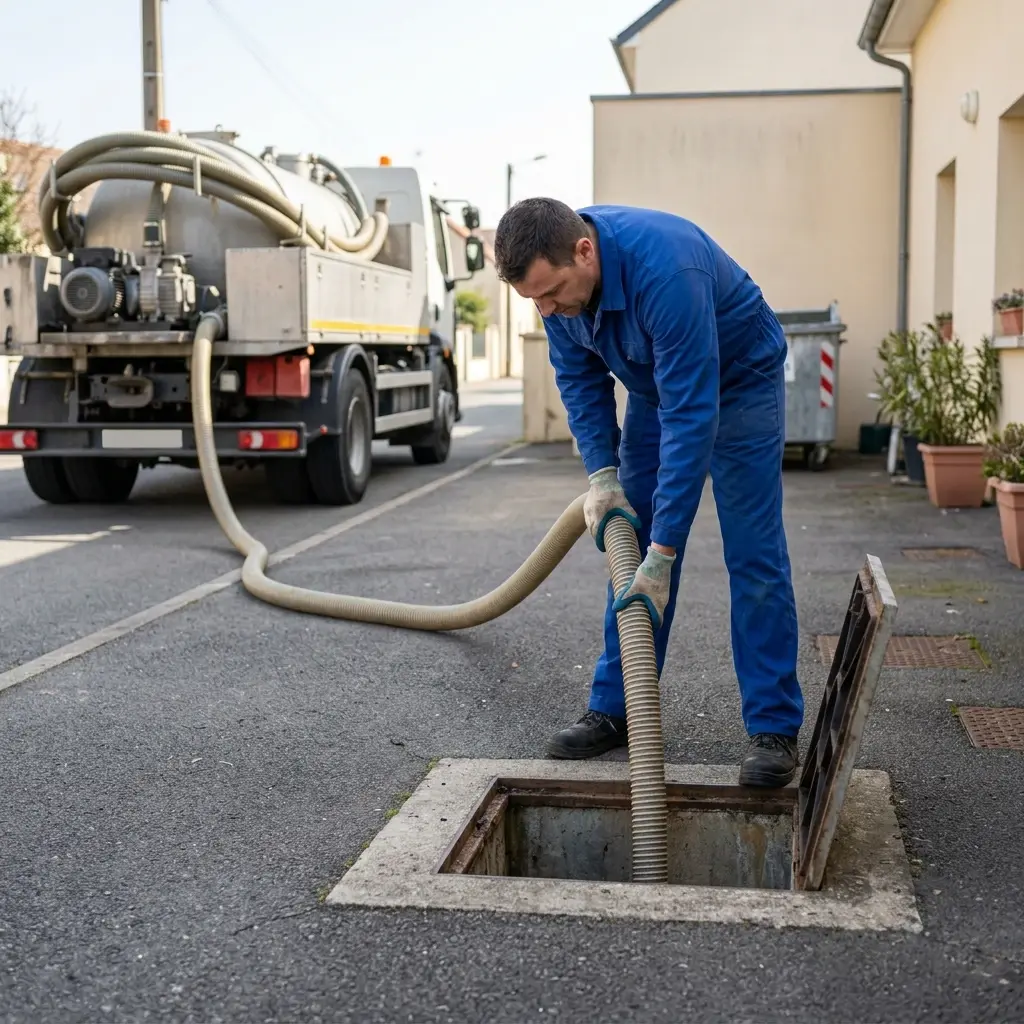 Comment se déroule la vidange de bac à graisse à Mondeville ?